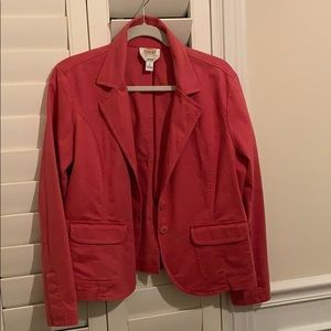 Woman’s salmon cotton blazer
